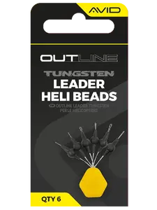 Avid carp zarážky outline tungsten leader heli beads