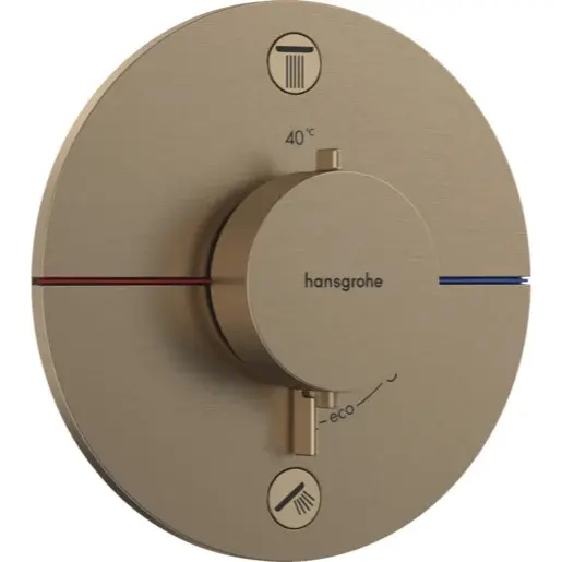 Hansgrohe ShowerSelect Comfort S sprchová a vaňová batéria bez podomietkového telesa kartáčovaný bronz 15554140