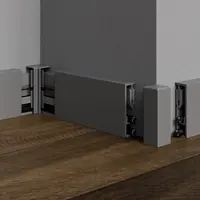 Roh k soklu Profil-EU sivá matná, PVC, dĺžka 2 cm, výška hrany 50 mm, SKKOMPVNE2450