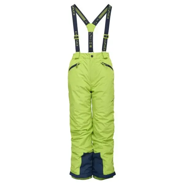 Head NAOKO Detské lyžiarske nohavice, svetlo zelená, veľkosť 164-170