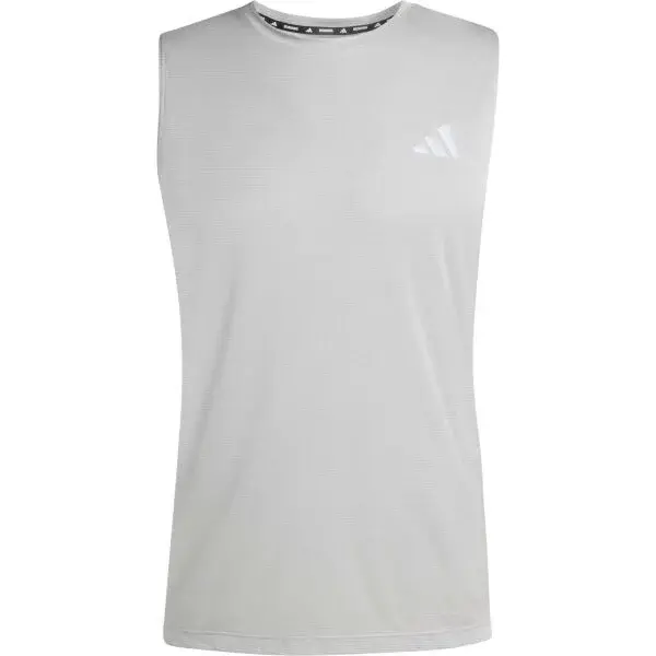 adidas RUN ESSENTIALS  M Pánske športové tielko, sivá, veľkosť