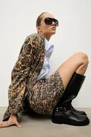 Kožené kozačky Answear.LAB dámské, černá barva, na podpatku