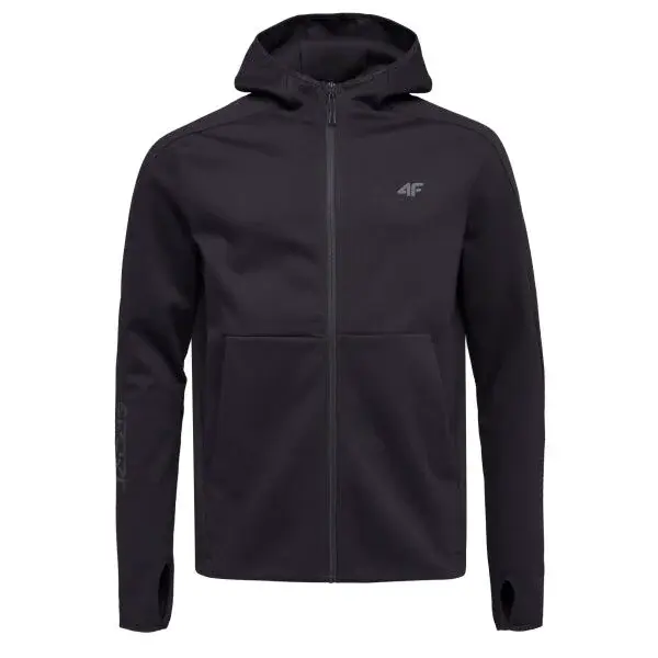 4F SWEATSHIRT Pánská mikina, černá, velikost