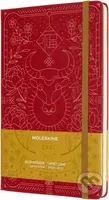 Moleskine - zápisník Year of the Ox (Rok Byvola) (limitovaná edícia, stredný, červený, linajkovaný)