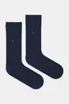 Ponožky Tommy Hilfiger 2-pack pánské, tmavomodrá barva, 371111.