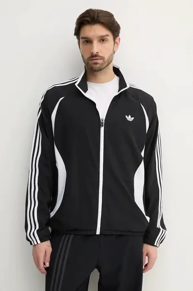 Mikina adidas Originals Teamgeist pánská, černá barva, s aplikací, JC6227
