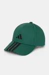 Kšiltovka adidas BBALL 3S CAP NL zelená barva, s aplikací, JP0388