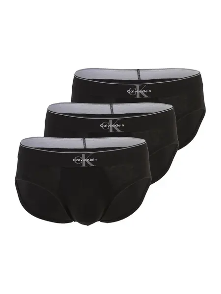 Calvin Klein Underwear Nohavičky  tmavosivá / čierna / biela