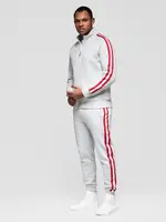 Ombre Men's sweatshirt set unbuttoned sweatshirt + jogger sweatpants