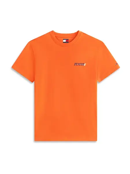 Tommy Jeans Tričko 'VINTAGE'  námornícka modrá / oranžová / mandarínková / biela