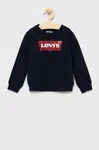 Dětská mikina Levi's tmavomodrá barva, s potiskem