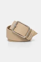 Kožený pásek Patrizia Pepe dámský, béžová barva, CW6409 L001