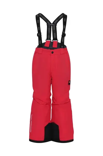 Dětské lyžařské kalhoty Lego červená barva
