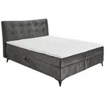 MID.YOU AMERICKÁ POSTEL, 180/200 cm, antracitová