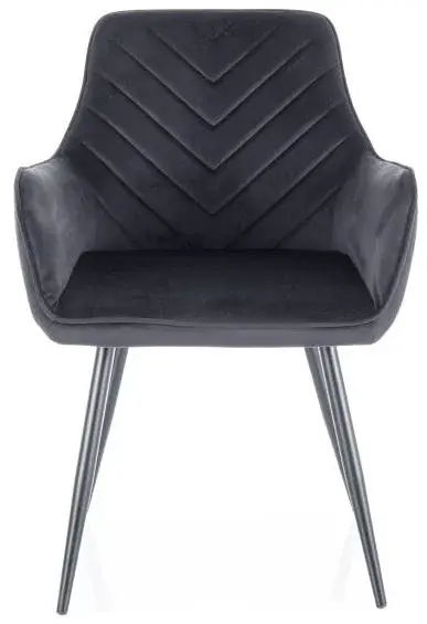 SIGNAL Jídelní židle FIG VELVET černá