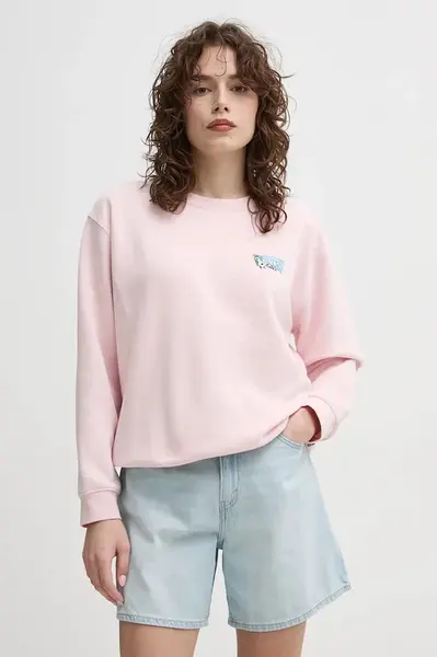 Mikina Levi's dámská, fialová barva, hladká, A8800