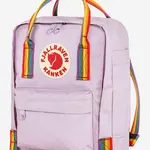 Batoh Fjallraven Kanken Rainbow Mini fialová barva, malý, s aplikací, F23621