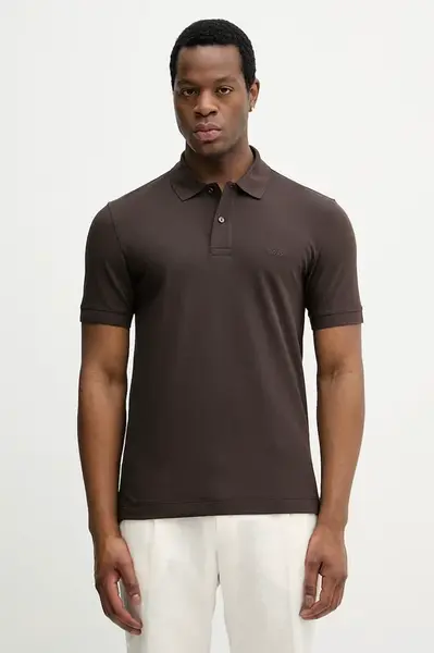 Bavlněné polo tričko BOSS Pallas