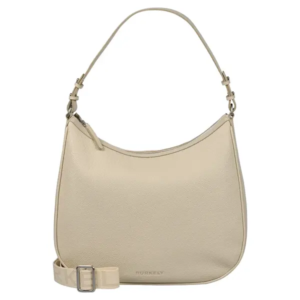 Dámska kožená kabelka cez rameno Burkely Ivet - krémová
