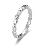 Beneto Stříbrný prsten se srdíčky AGG344 52 mm