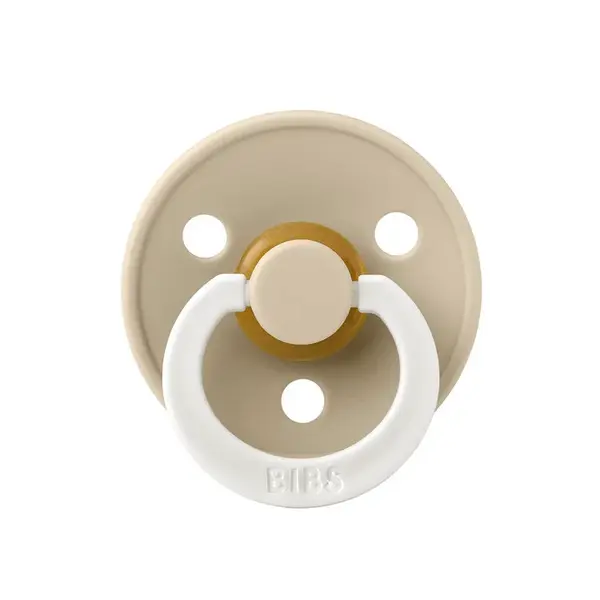 BIBS Dudlík z přírodního kaučuku noční Colour 1ks, velikost 3 - Vanilla