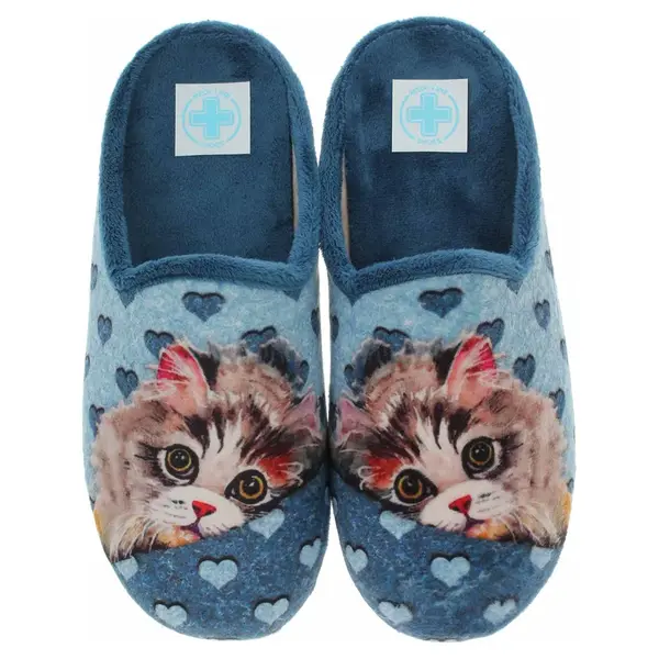 Dámské domácí pantofle Medi Line 5170-023 azul barca 40