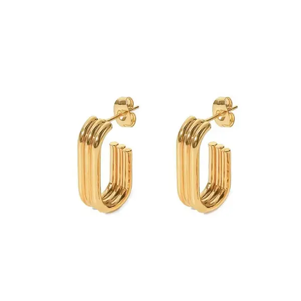 JVD Originální pozlacené náušnice SSSE0112XJ2GO00