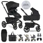 EASYWALKER SET XXL kočárek kombinovaný Jimmey Pepper Black s příslušenstvím