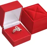 JK Box Sametová dárková krabička na prsten RE-02/A7
