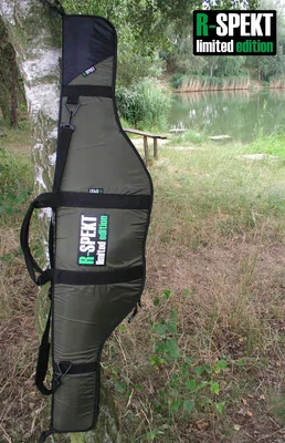 R-spekt single polstrované khaki pouzdro na prut-202 cm 12,6 ft