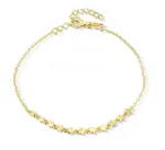 JVD Pozlacený náramek Hvězdičky SVLB0704S75GO18