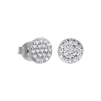 Lotus Silver Třpytivé stříbrné náušnice s čirými zirkony LP1258-4/1