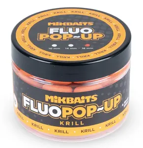 Mikbaits plovoucí boilie fluo krill 150 ml - 18 mm