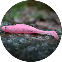 Redbass gumová nástraha ripper kicker pink g uv - xx 155 mm 23 g