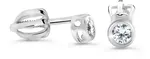 Cutie Diamonds Minimalistické peckové náušnice z bílého zlata s brilianty DZ62231-30-00-X-2