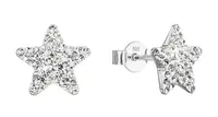 Evolution Group - Pavona Stříbrné náušnice Hvězdičky s krystaly Preciosa 31312.1