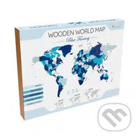 Svetová mapa Blue Fantasy (veľkosť M) (Nástenné puzzle) - puzzle z kategorie 3D puzzle