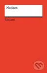 Notizen (Das kleine Reclam-Notizbuch blanko)