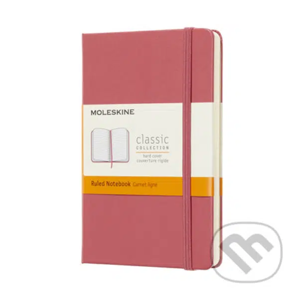 Moleskine - ružový zápisník (malý, linajkovaný)