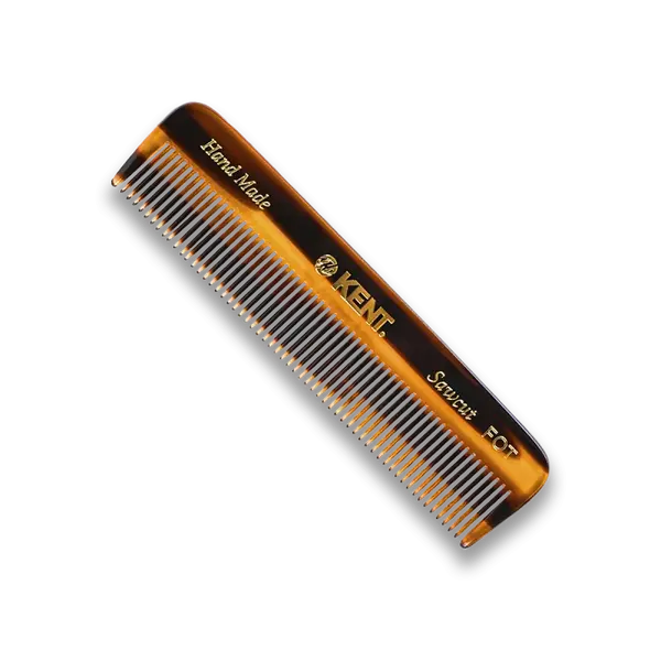 Ručne vyrobený 112 mm vreckový hrebeň na jemné vlasy Kent