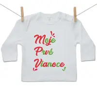 Boodyy Tričko s dlhým rukávom Moje prvé Vianoce 140 (9-10 rokov)