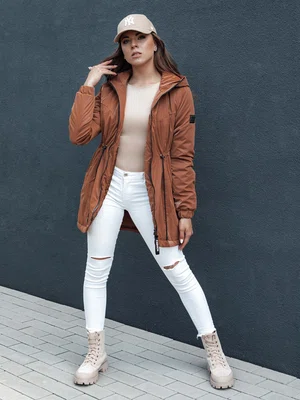 Kurtka damska parka HENRY kamelowa Dstreet