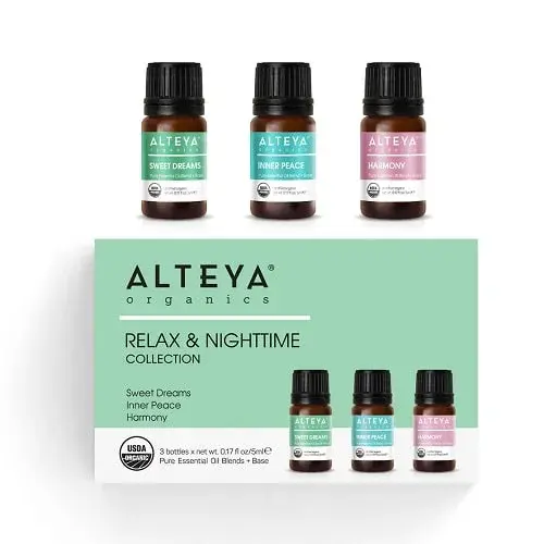Set esenciálnych olejov "nočný relax" Alteya Organics (3 x 5 ml)
