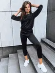 Dámský vélurový set VELVET HARMONY Barva černá DSTREET