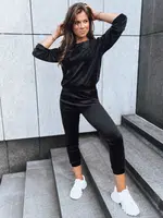 Dámský vélurový set VELVET HARMONY Barva černá DSTREET