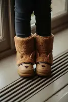 Dětské zimní boty Donsje Wadou Boots Alpaca hnědá barva, 2031401
