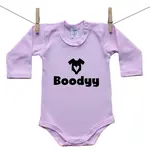 Boodyy Ružové Body s dlhým rukávom Boodyy 86 (12-18 mesiacov)