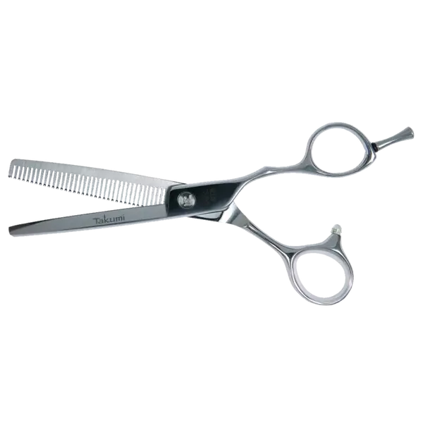 Profesionálne kadernícke Riediace nožnice Takumi 4 star serie Knipschaar SHIRO 60T36