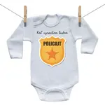 Boodyy Body s dlhým rukávom Keď vyrastiem budem policajt 74 (6-9 mesiacov)