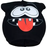 Jarná detská čiapočka smejko čierná, vel. 104 (3-4r)